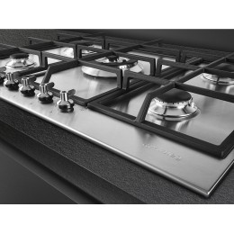 Встраиваемая газовая панель SMEG px375, 72,5 см, нержавеющая сталь