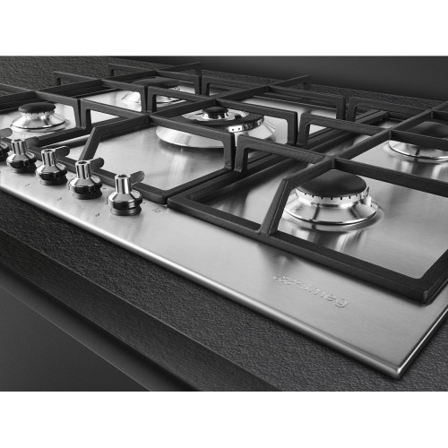 Встраиваемая газовая панель SMEG Classica 72,5 см из нержавеющей стали - высококачественная варочная панель для вашего кухонного пространства