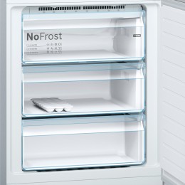 Отдельностоящий холодильник BOSCH kgn49xl30u, 203х70х67 см, 435 л, No Frost, A++, нерж. сталь