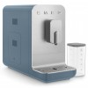 Автоматическая кофемашина Smeg 1350 Вт с регулировкой помола, подсветкой и 19 бар давления - синяя