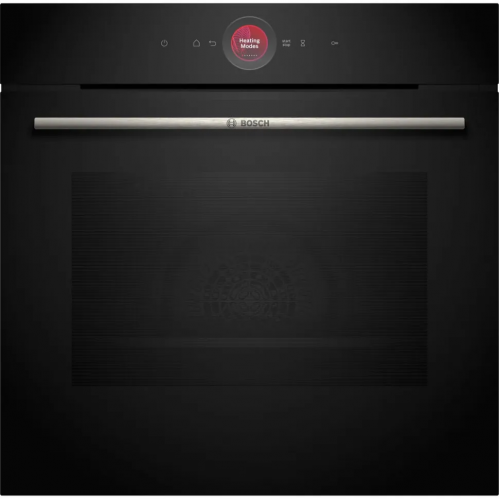 Встраиваемый духовой шкаф Bosch с 14 режимами, TFT-дисплеем и системой EcoClean, черный цвет, 71 л, контроль температуры до 300 °C