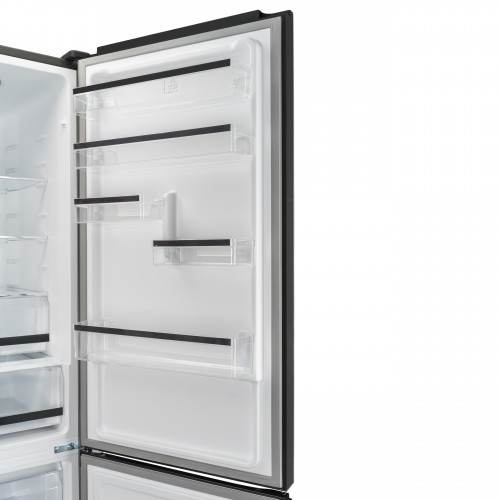 Холодильник Delonghi 1950x600x658 мм, 344 л, Total Frost Free, сенсорное управление, Fresh Zone, LED освещение