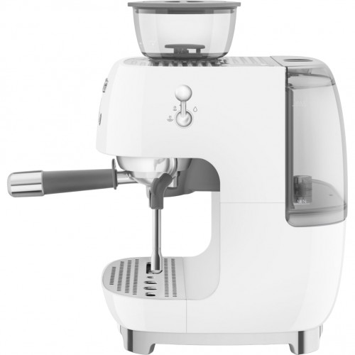 H1: Кофемашина-эспрессо SMEG EGF03WHEU с встроенной кофемолкой, белая - идеальный выбор для настоящих ценителей кофе