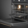 Встраиваемый духовой шкаф SMEG Cortina 60 см с 9 режимами, пиролизом и удобными поворотными переключателями - идеальный выбор для вашей кухни!
