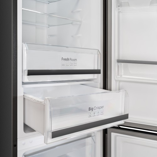 Холодильник Delonghi 1950x600x658 мм, 344 л, Total Frost Free, сенсорное управление, Fresh Zone, LED освещение