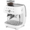 H1: Кофемашина-эспрессо SMEG EGF03WHEU с встроенной кофемолкой, белая - идеальный выбор для настоящих ценителей кофе