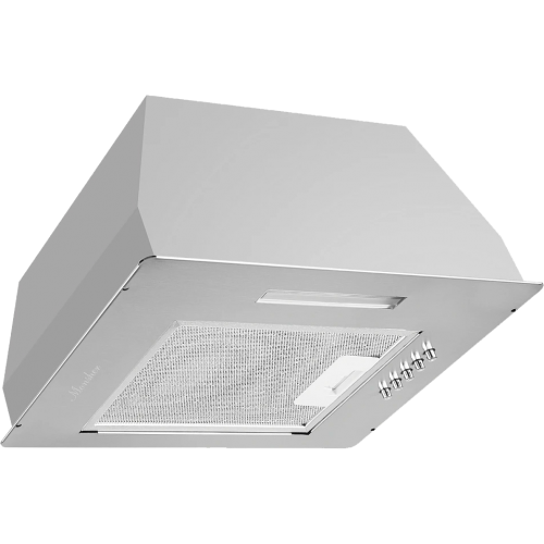 Встраиваемая вытяжка MONSHER 40 см - 500 м³/ч, 3 скорости, LED освещение, механическое управление, фильтры для кухни