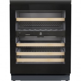 Винные шкафы Liebherr/ Vinidor, высота 82-88 см, ВхШхГ 819х597х576 мм, 2 темп. зоны, дверь стеклопакет, рамка двери GlassBlack, встроенная ручка, сенсорный дисплей Touch