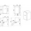 Холодильник SMEG 50-х годов, однокамерный, 34 л, серебристый, энергоэффективность С