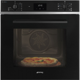 Встраиваемый духовой шкаф SMEG SF6400S1PZB, 60 см, 65 л, 9 режимов, Пар, LED дисплей, A класс.