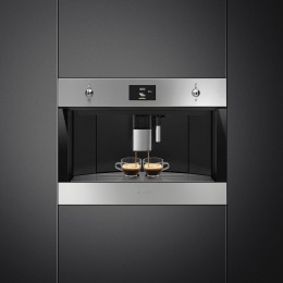 Кофемашина SMEG CMS4303XRU, автоматическая, нержавеющая сталь, 60 см, 45 см, капучинатор, регулировка крепости и температуры.