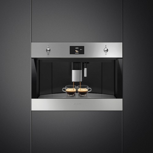 Кофемашина Smeg CMS4303XRU - Автоматическая кофемашина 60 см, высота 45 см, нержавеющая сталь с защитой от отпечатков пальцев