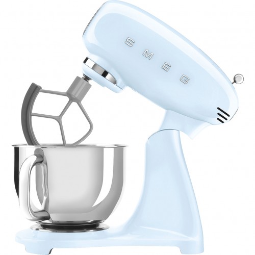 Планетарный миксер SMEG 1000 Вт, 4.8 л, 10 скоростей - Пастельный голубой, стиль 50-х годов