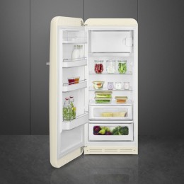 Холодильник SMEG/ Отдельностоящий однодверный холодильник, ВхШхГ 1500х601х728 мм, стиль 50-х годов, 60 см, кремовый, петли слева