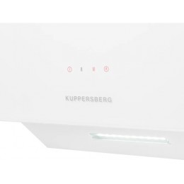 Вытяжка Kuppersberg f 605 w, наклонная, 60 см, 850 м³/ч, отвод/рециркуляция, 3 скорости, белый цвет
