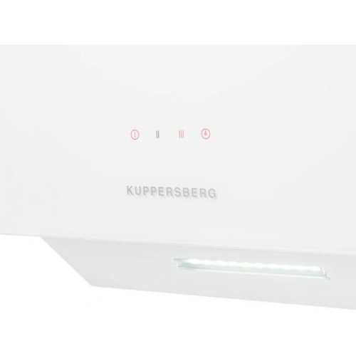 Вытяжка Kuppersberg наклонная 60 см, 850 м³/ч, отвод/рециркуляция, 3 скорости, белая