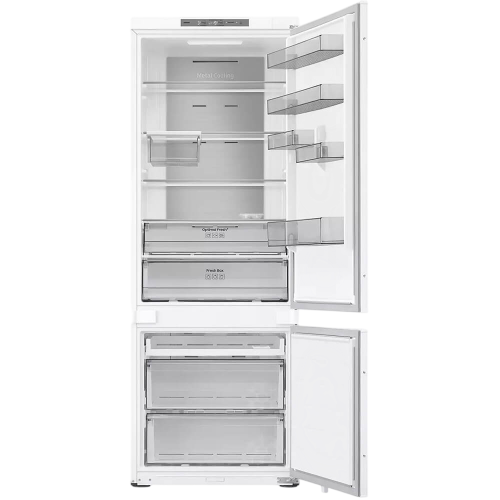 Встраиваемый холодильник Samsung, ВхШхГ 193.5x69x55 см, объем 389 (289+100) л, Twin Cooling, зона свежести, режим "Отпуск", No Frost, Wi-Fi, слайдерное крепление, энергоэффективность E