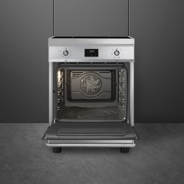 Варочный центр SMEG c6imxt2, 60 см, индукция, 4 зоны, 79 л, А, нержавейка