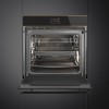 Встраиваемый духовой шкаф SMEG Dolce Stil Novo с паром и пиролитической очисткой, 60 см, 19 функций, черное стекло Eclipse, медный профиль