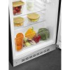 Холодильник SMEG 50-х годов, однокамерный, черный, 122 л, с морозильной камерой и компрессором, энергоэффективность D
