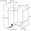 Встраиваемый холодильник ASKO 746454 - Dual NoFrost, 256 л, Wi-Fi, автоматический контроль влажности, телескопические направляющие