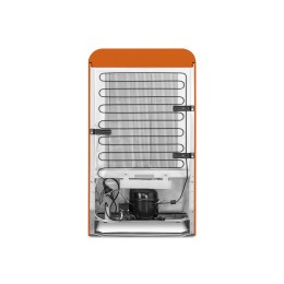 Холодильник SMEG FAB10LOR6, стиль 50-х, однокамерный, 122 л, морозильная камера, энергоэффективность D, оранжевый