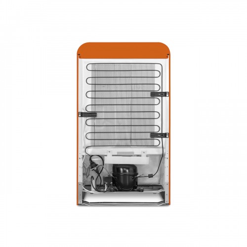 Холодильник SMEG 50-х годов, однокамерный, оранжевый, 122 л, с морозильной камерой и компрессором, класс D