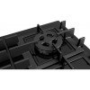 H1: Газовая варочная панель Serie 4 60 см с закаленным стеклом, 4 конфорки и WOK, чугунные решетки, газ-контроль, электроподжиг - Сделано в Испании