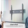 Кронштейн ONKRON для ТВ 60-110 дюймов, макс. 800x600 мм, черный, наклон и поворот 0°, от стены 35мм, до 120кг