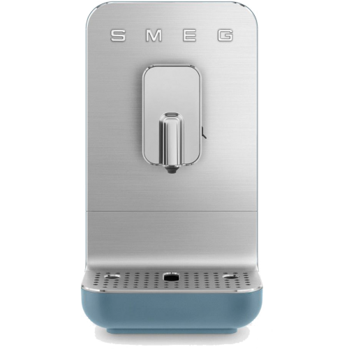 Автоматическая кофемашина Smeg 1350 Вт с регулировкой помола, подсветкой и 19 бар давления - синяя
