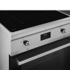 Варочный центр SMEG 60 см Classica - индукционная панель с 4 зонами нагрева, таймером и паровой очисткой, нержавеющая сталь