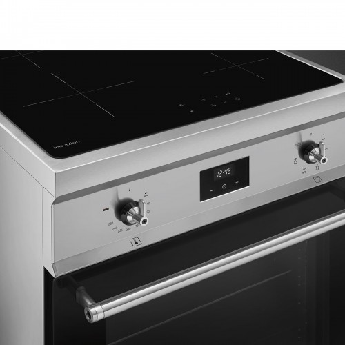 Варочный центр SMEG 60 см Classica - индукционная панель с 4 зонами нагрева, таймером и паровой очисткой, нержавеющая сталь
