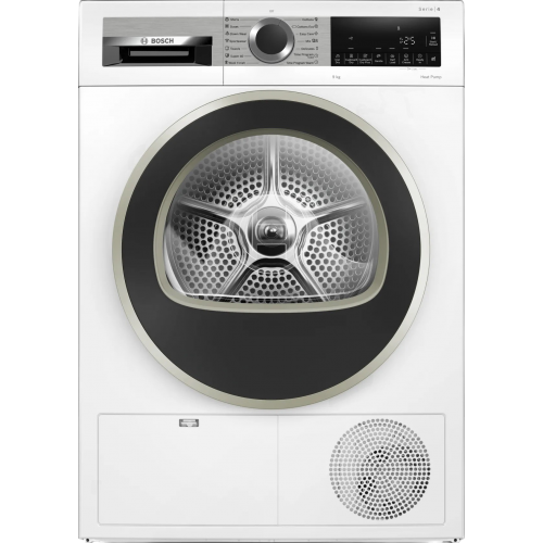 Сушильная машина Serie 4 с тепловым насосом, 9 кг, класс A++, LED-дисплей, программы для синтетики и хлопка
