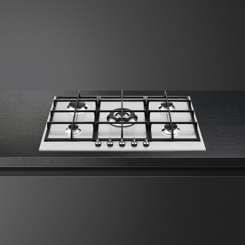 Встраиваемая газовая панель SMEG Classica 72,5 см из нержавеющей стали - высококачественная варочная панель для вашего кухонного пространства