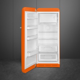 Холодильник SMEG/ Холодильник SMEG, отдельностоящий, стиль 50-х, однокамерный, внутренняя морозильная камера, объем 270 л, инверторный компрессор, энергоэффективность С, цвет оранжевый