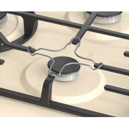 Газовая варочная панель Gorenje GW7C51CLI, 75 см, 5 конфорок, вок-горелка, цвет слоновая кость