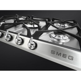 Встраиваемая газовая панель SMEG sr975xgh, 70 см, нержавеющая сталь