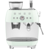 Кофемашина SMEG EGF03PGEU со встроенной кофемолкой, пастельный зеленый - идеальный выбор для настоящих ценителей кофе