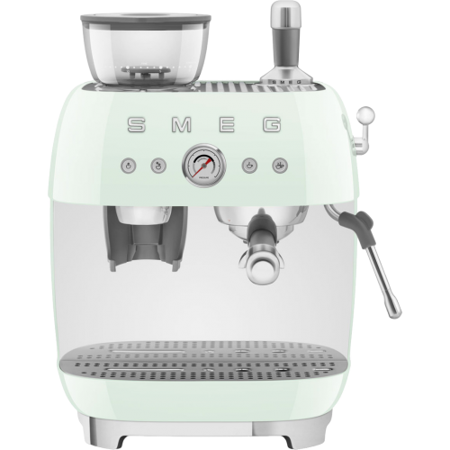 Кофемашина SMEG EGF03PGEU со встроенной кофемолкой, пастельный зеленый - идеальный выбор для настоящих ценителей кофе