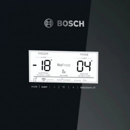 Холодильник Bosch KGN39LB30U, 203х60х66 см, 400 л, No Frost, черный, SuperCooling, SuperFreezing