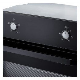 Электрический духовой шкаф EVELUX EO 612 EB, 60 см, 65 л, Hi-Tech, 4 режима, макс. 250°C, черный, класс А
