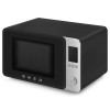 Микроволновая печь SMEG, отдельностоящая, объем 27 л, 9 функции приготовления, аэрогриль, 25 автоматических программ, быстрый старт, размораживание, мощность 900 Вт, 5 уровней мощности, инвертер + поворотный стол, плавное открывание дверцы, цвет черный