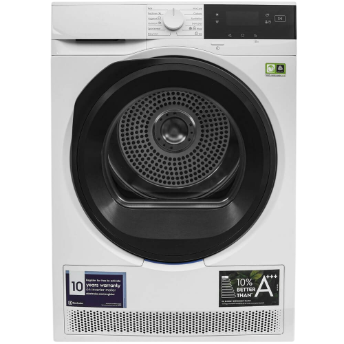 Сушильный барабан ELECTROLUX с тепловым насосом, 8 кг, 12 программ, инверторный мотор, белый, 63.8 см