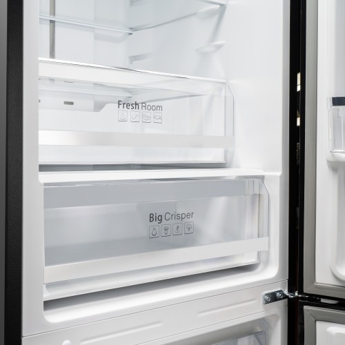 Холодильник Delonghi 1950x600x658 мм, 344 л, сенсорное управление, Total Frost Free, Fresh Zone, инверторный компрессор