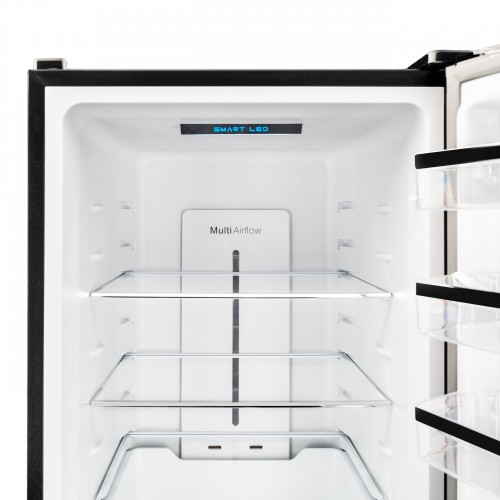 Холодильник Delonghi 1950x600x658 мм, 344 л, сенсорное управление, Total Frost Free, Fresh Zone, инверторный компрессор