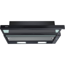Вытяжка BOSCH DFT63CA60Q, 60 см, черная, до 300 м³/ч, отвод/циркуляция, 3 мощности, LED-освещение