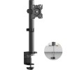 Кронштейн для монитора ONKRON 13-34 с наклоном -85°/+45°, поворотом 360°, струбциной и вертикальным перемещением до 380мм, нагрузка до 10кг