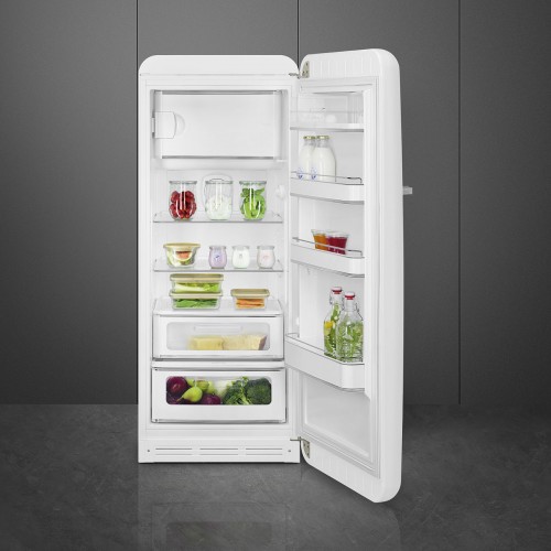 Холодильник SMEG 50-х годов, однокамерный, 270 л, инверторный компрессор, белый цвет