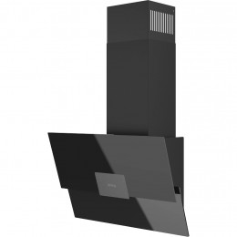 Наклонная вытяжка Korting KHC 66373 BXGN, 60см, кнопочное управление, черное стекло