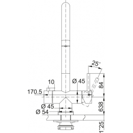 Смеситель Franke 120.0745.586, EOS CLEAR WATER, черный матовый, сталь 304, фильтрация воды